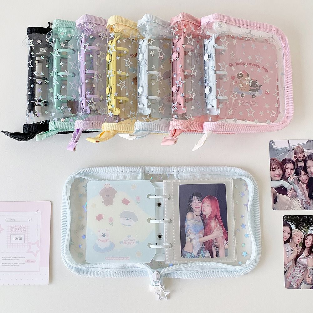 Kpop Photo Card Binder 3 Inch - 1 szt. Przenośny segregator na karty