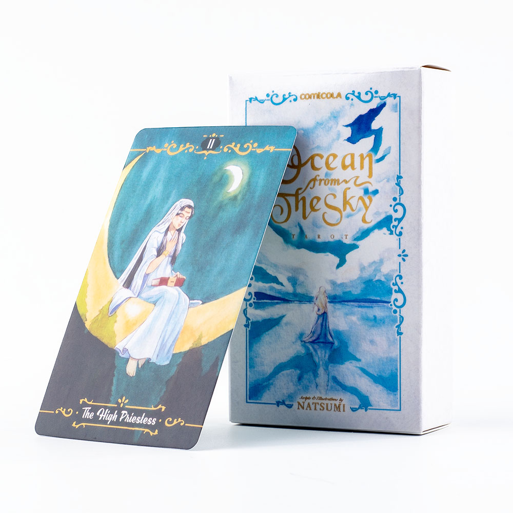 Tarot Deck With Guidebook - Ręcznie malowana kolorowana karta do tarota