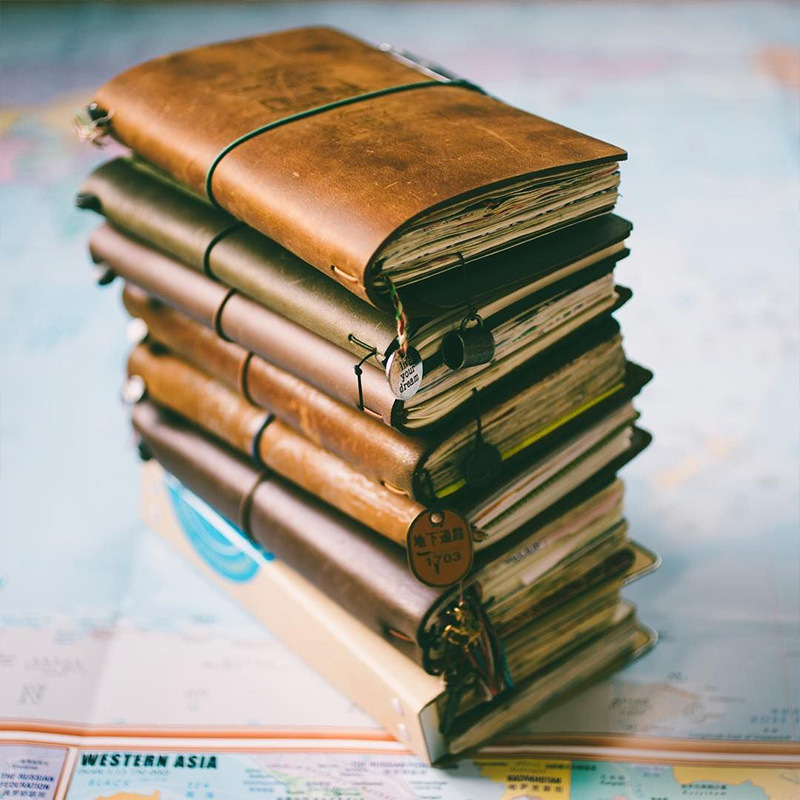 Vintage Leather Journal Notebook - Wadliwy Retro notatnik w skórzanej oprawie
