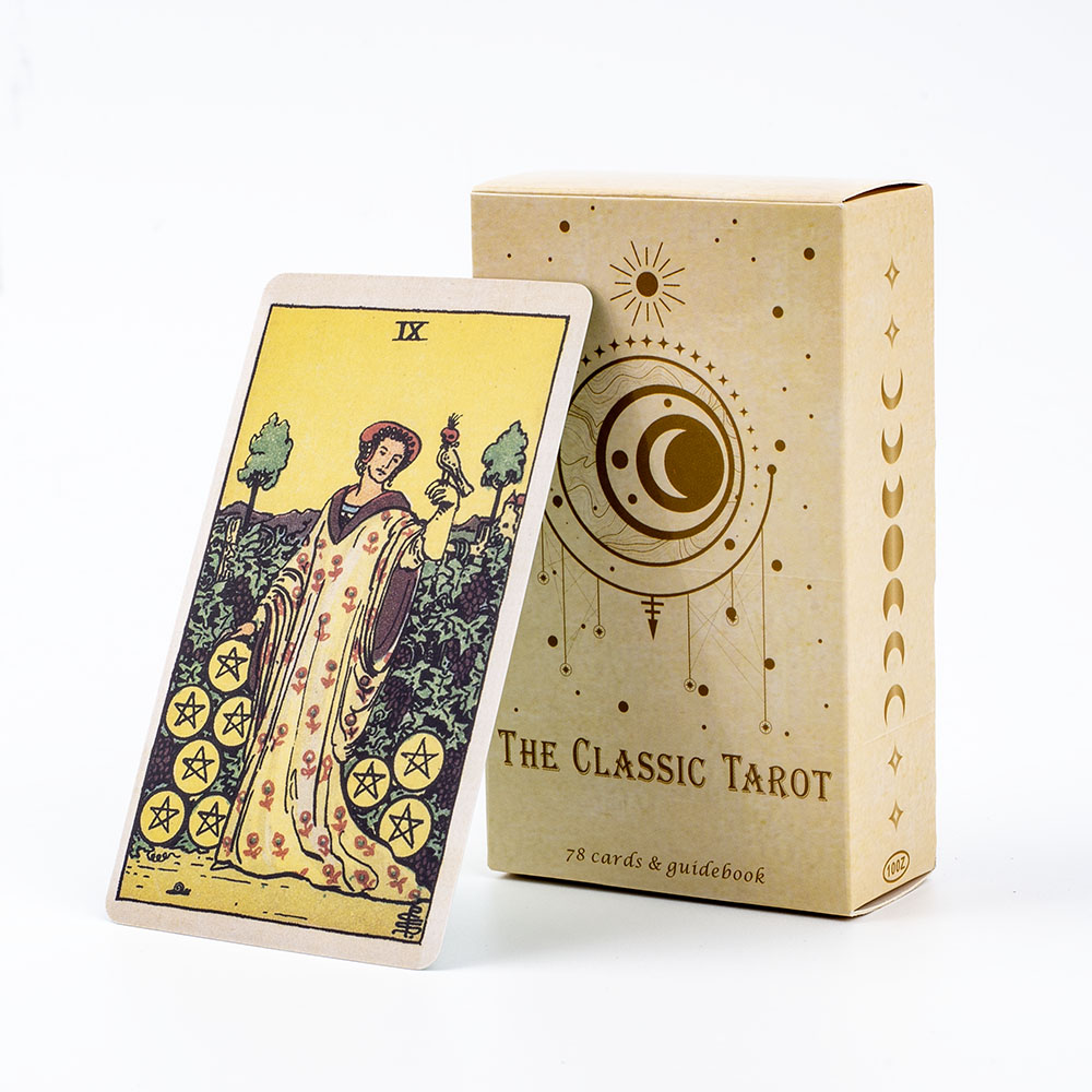 Tarot Deck With Guidebook - Klasyczna gra planszowa Tarot dla początkujących