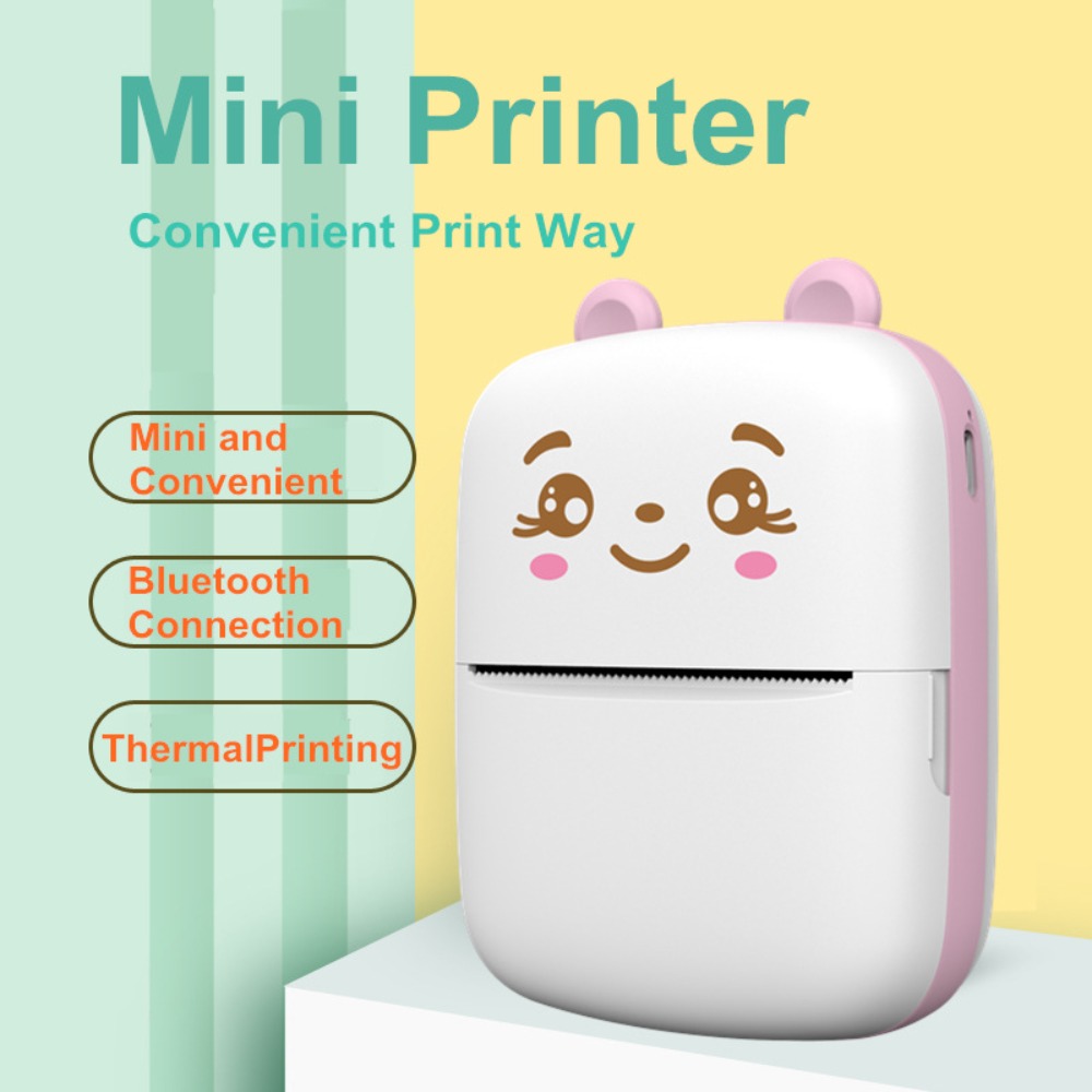 Mini Pocket Thermal Printer Paper Roll - Mini Przenośna Kieszonkowa Drukarka Termiczna Bez
