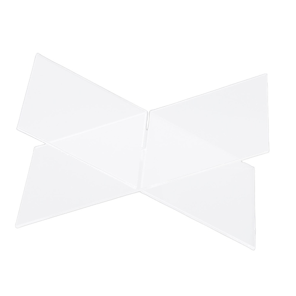 Clear Acrylic Book Stand Holder - 1 zestaw stojaków na książki w