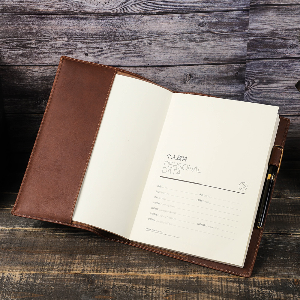 Stationery Books - Retro oryginalna skórzana okładka książki ochraniacz