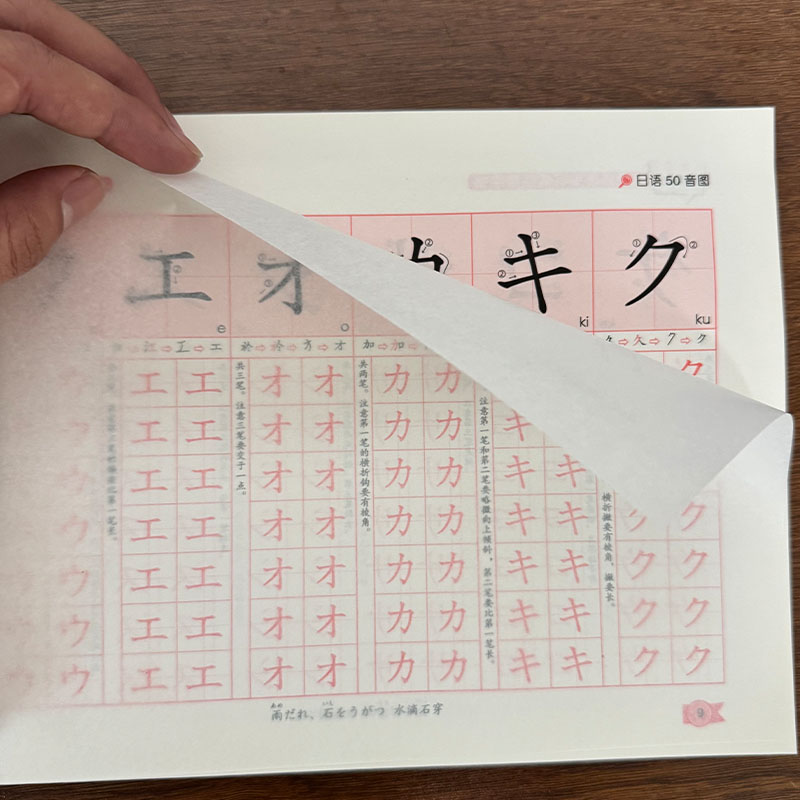 Chinese Calligraphy Practice Book - Zeszyt do ćwiczeń Hiragany i Katakany