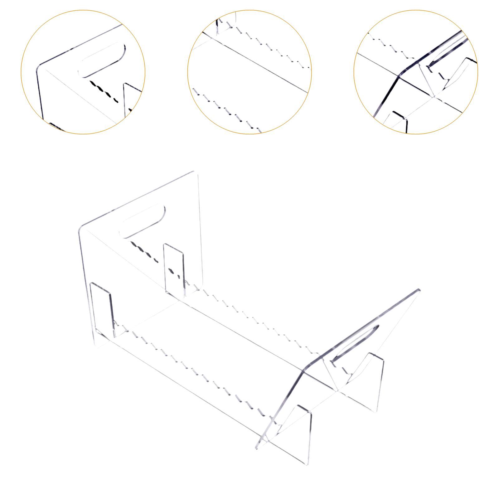 Clear Acrylic Book Stand Holder - Akrylowy stojak na płyty winylowe, przezroczysty