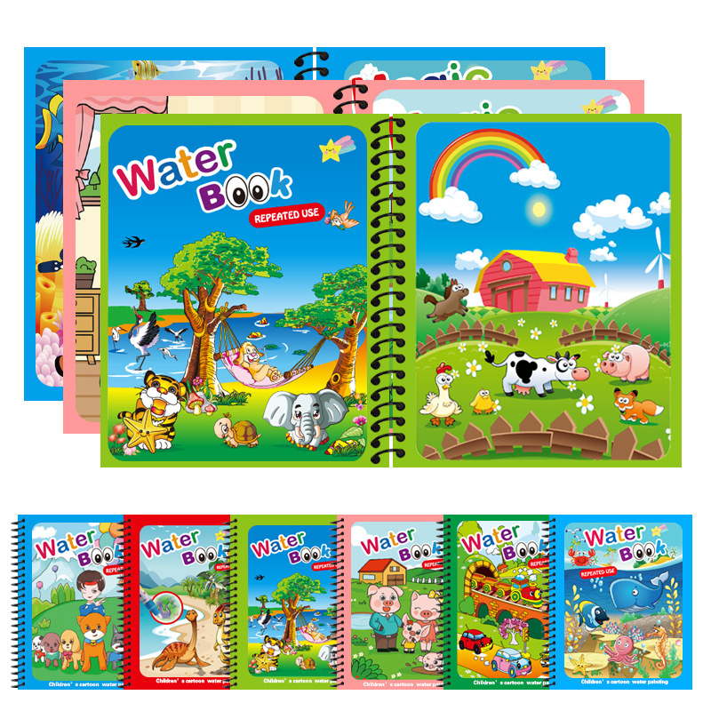 Zabawki Montessori kolorowanka – Reusable Water Magic Coloring Book recenzja i cena