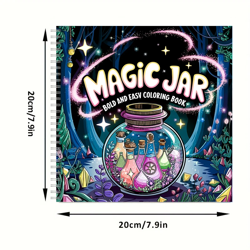 Magiczny słoik z książką do ko – Adult Coloring Book Stress Relief recenzja i cena