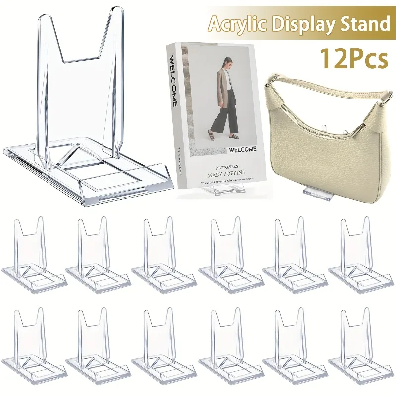5/12 szt. Przezroczyste akrylo – Clear Acrylic Book Stand Holder recenzja i cena