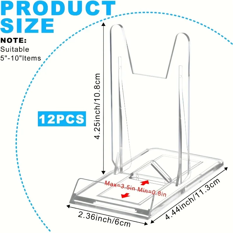 5/12 szt. Przezroczyste akrylo – Clear Acrylic Book Stand Holder recenzja i cena