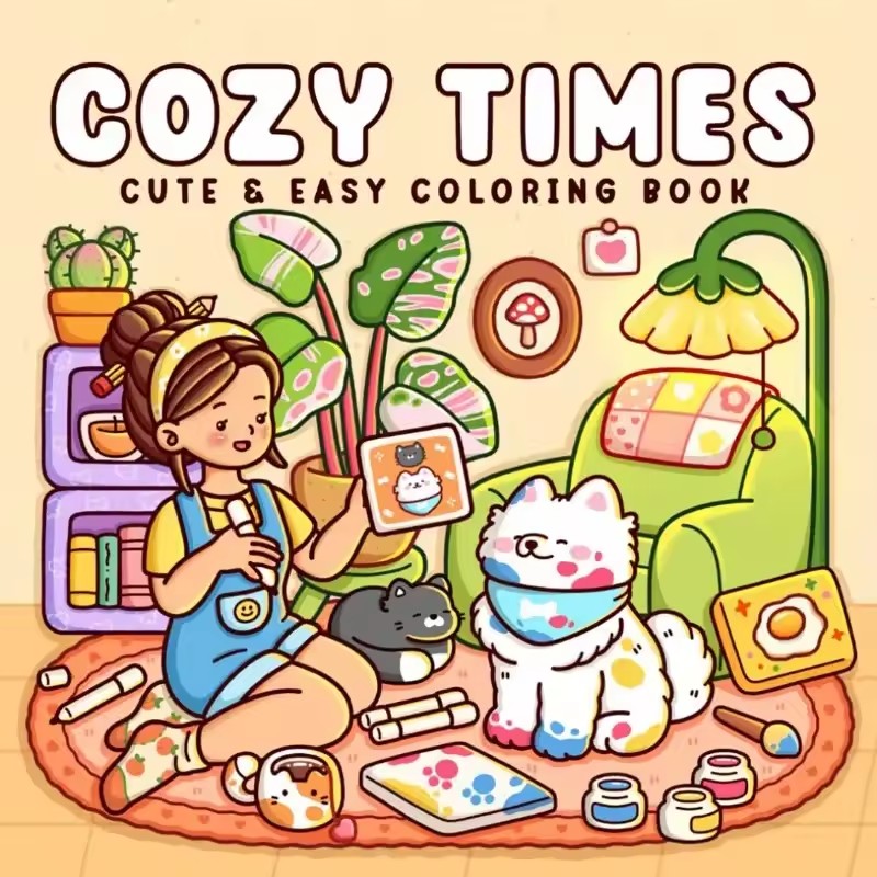 Przytulna Czasowa Urocza i Łat – Adult Coloring Book Stress Relief recenzja i cena