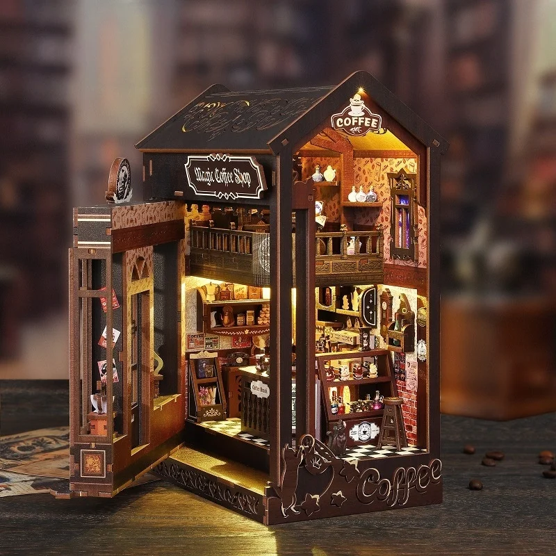 Zestaw do samodzielnego montaż – Diy Wooden Book Nook Kit Shelf Insert recenzja i cena