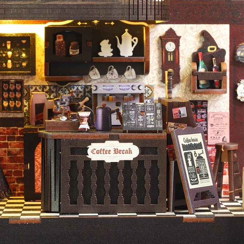 Zestaw do samodzielnego montaż – Diy Wooden Book Nook Kit Shelf Insert recenzja i cena