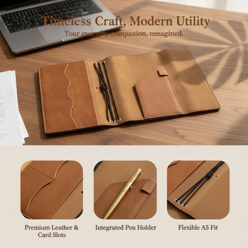Wielokrotnego użytku organizer – Vintage Leather Journal Notebook recenzja i cena