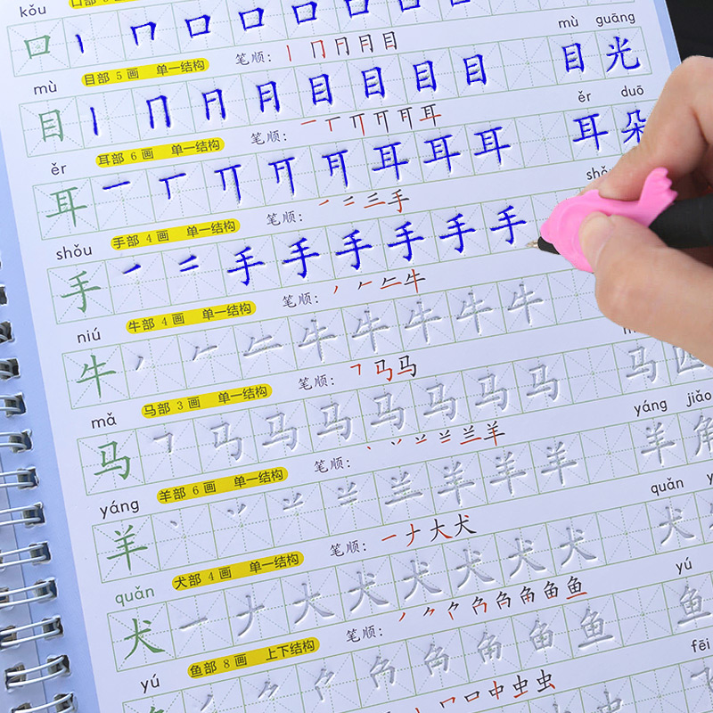 Zeszyt do nauki pisania dla dz – Chinese Calligraphy Practice Book recenzja i cena