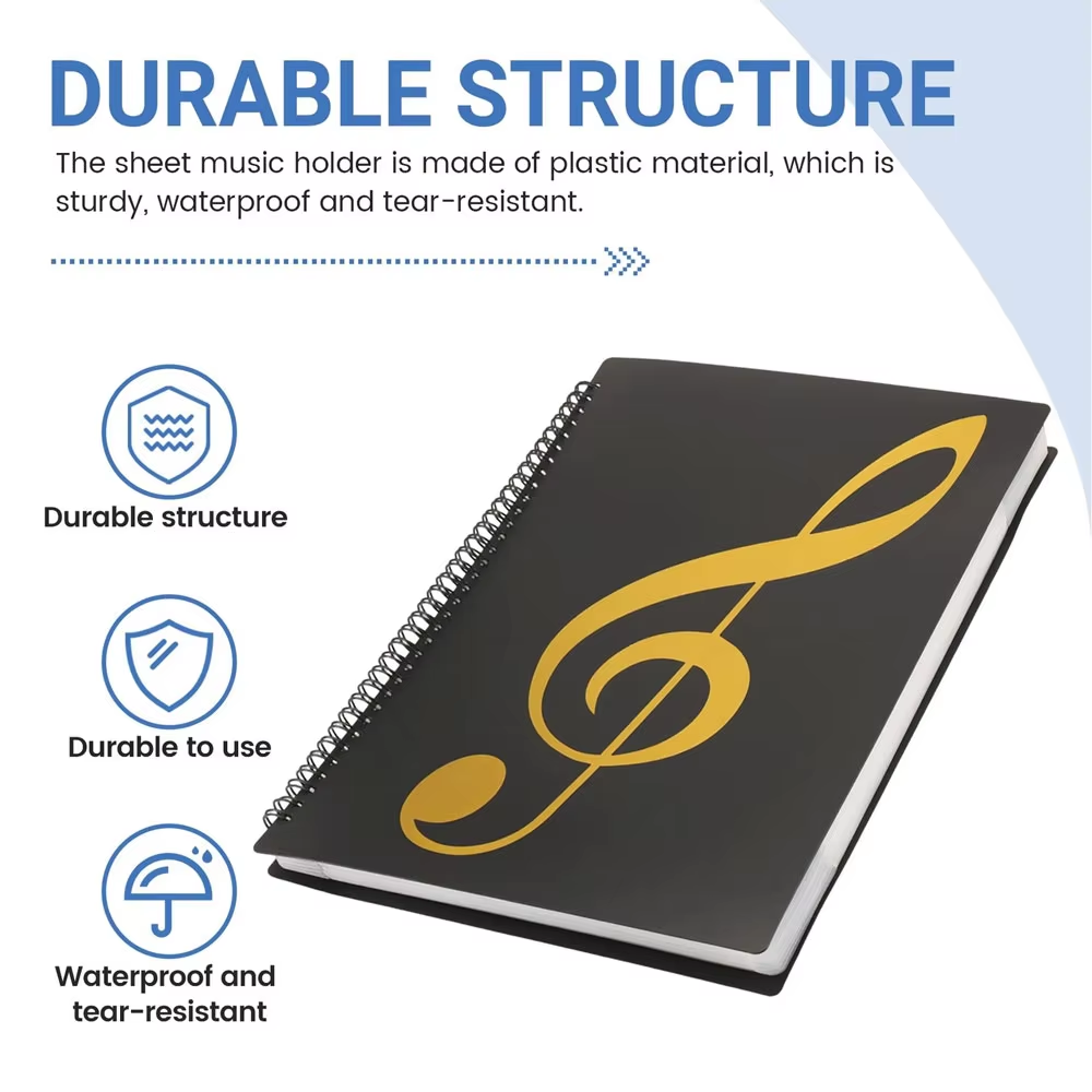 Elastyczny 40-stronicowy folde – Blank Sheet Music Notebook recenzja i cena